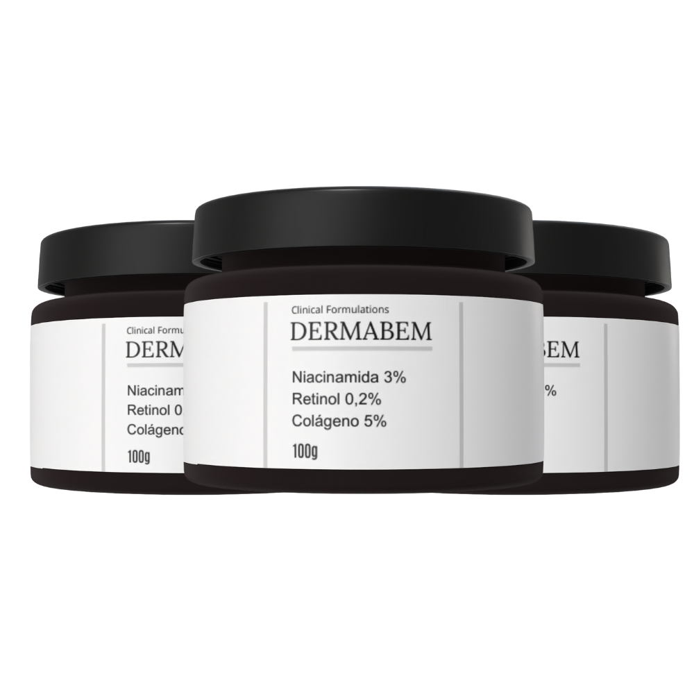 Retinol + Niacinamida + Colágeno Creme Facial Dermabem Clinical Formulations 100g