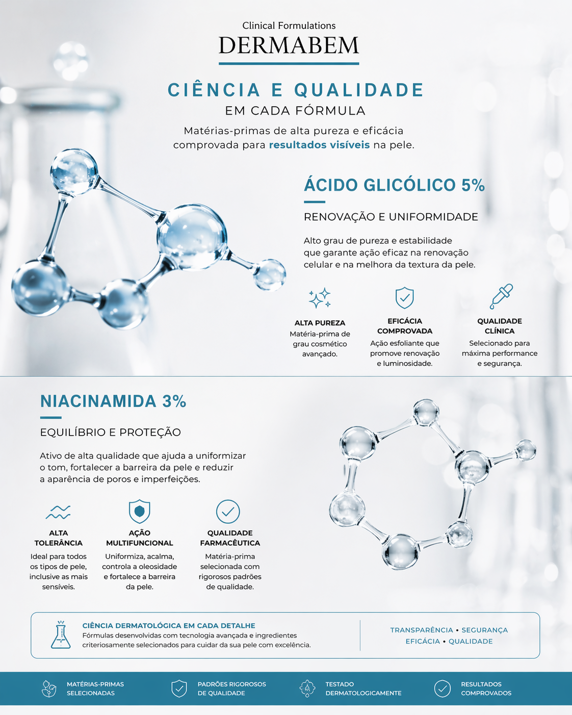 Ácido Glicólico Creme Facial Dermabem Clinical Formulations 100g