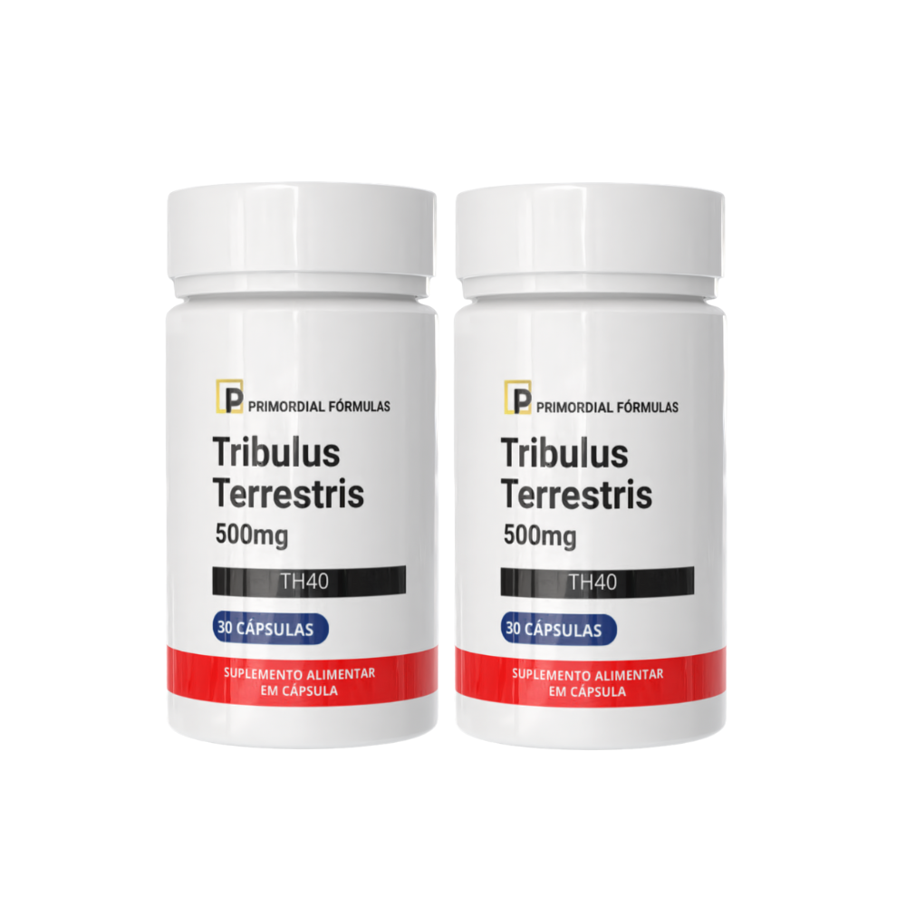 Kit 2 Tribulus Terrestris 500mg TH40 Primordial Fórmulas Com 30 Cápsulas