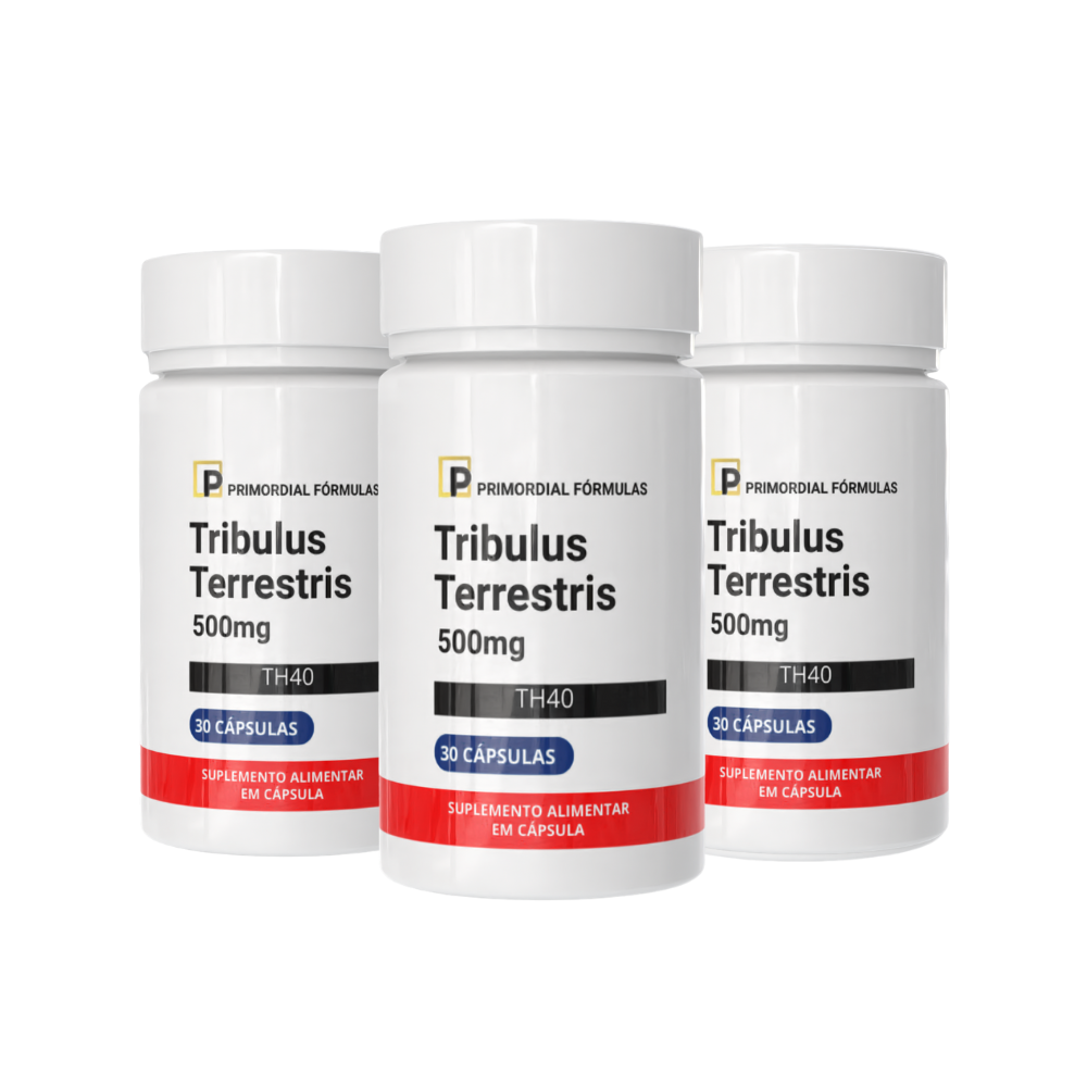 Kit 2 Tribulus Terrestris 500mg TH40 Primordial Fórmulas Com 30 Cápsulas