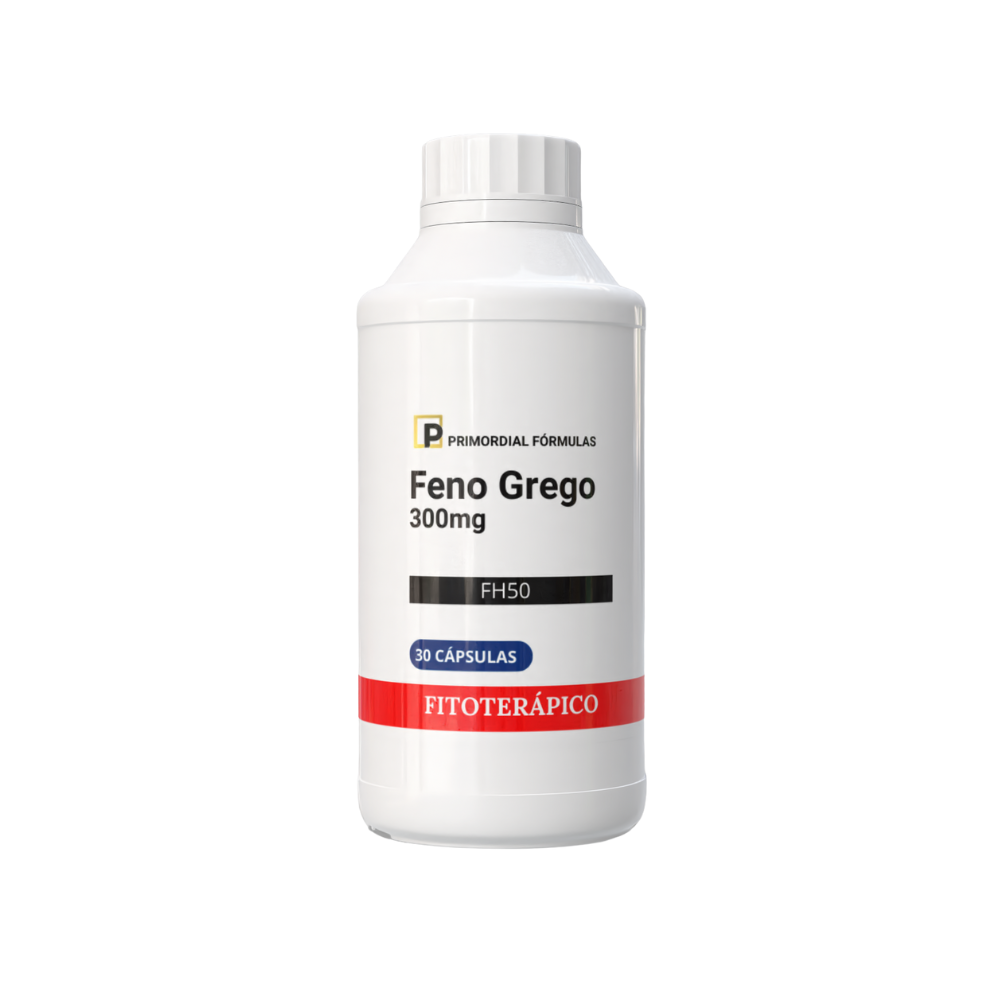 Feno Grego FH50 Concentrado 300mg Primordial Formulas Com 30 Cápsulas