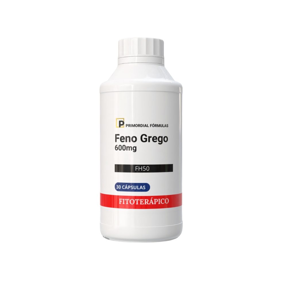Feno Grego FH50 Concentrado 600mg Primordial Formulas Com 30 Cápsulas