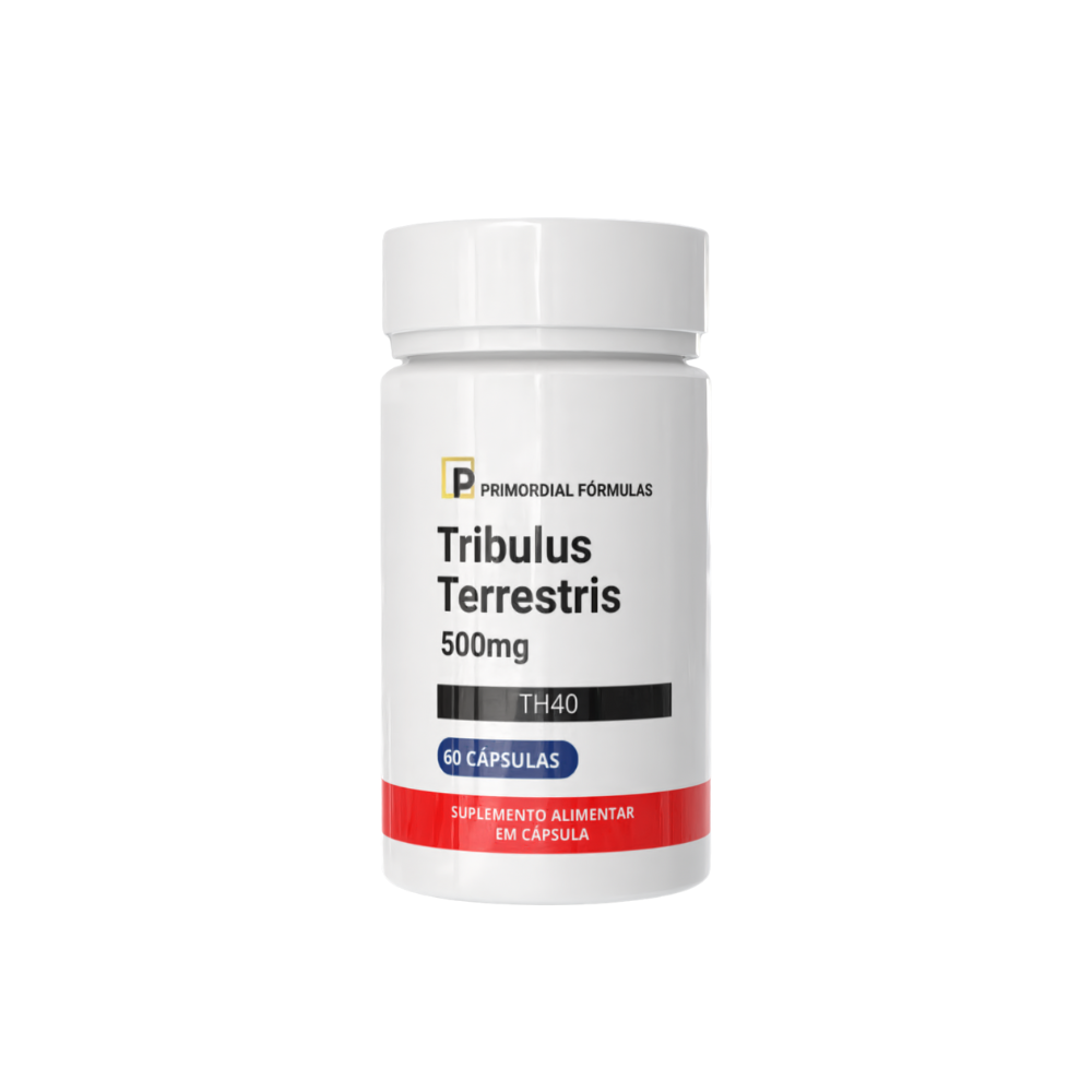 Tribulus Terrestris 500mg TH40 Primordial Fórmulas Com 60 Cápsulas