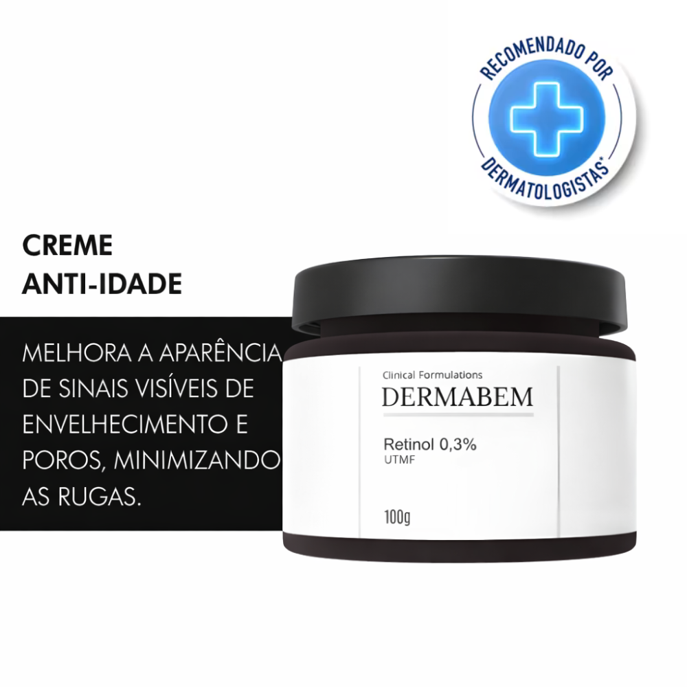 Retinol 0,3% Creme Facial Dermabem Clinical Formulations 100g