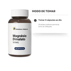 Magnésio Dimalato Puro 500mg Com 30 Cápsulas