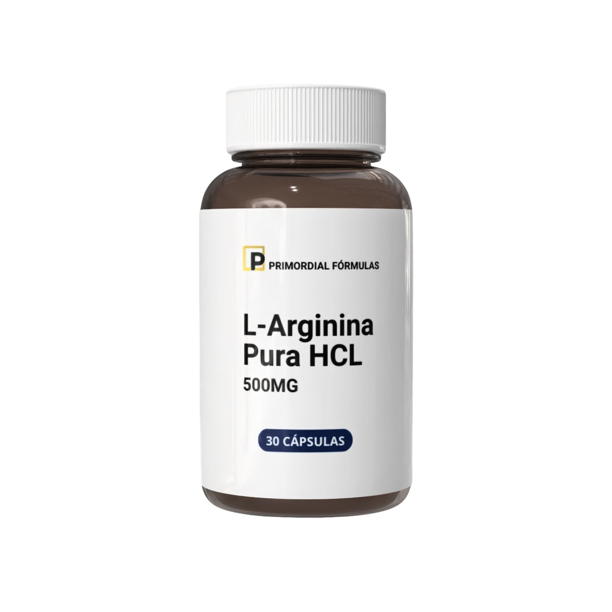 L-Arginina Pura HCL 500mg Com 30 Cápsulas
