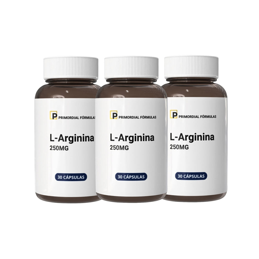 L-Arginina Pura 250mg Com 30 Cápsulas