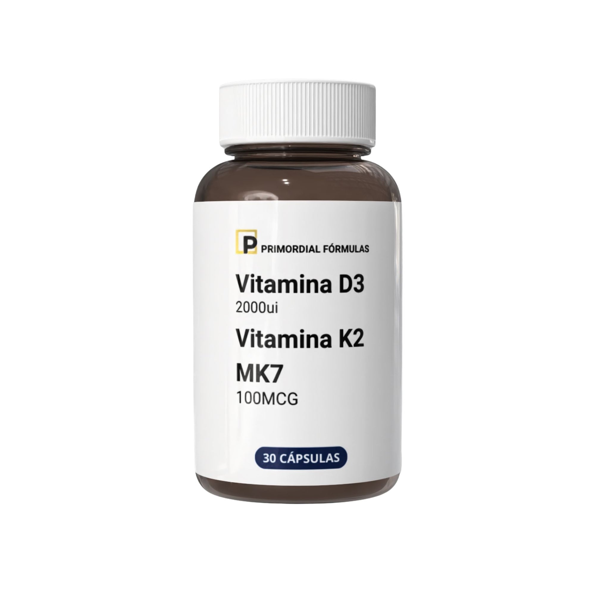 Vitamina D3 2000ui com Vitamina K2 MK7 30 Cápsulas