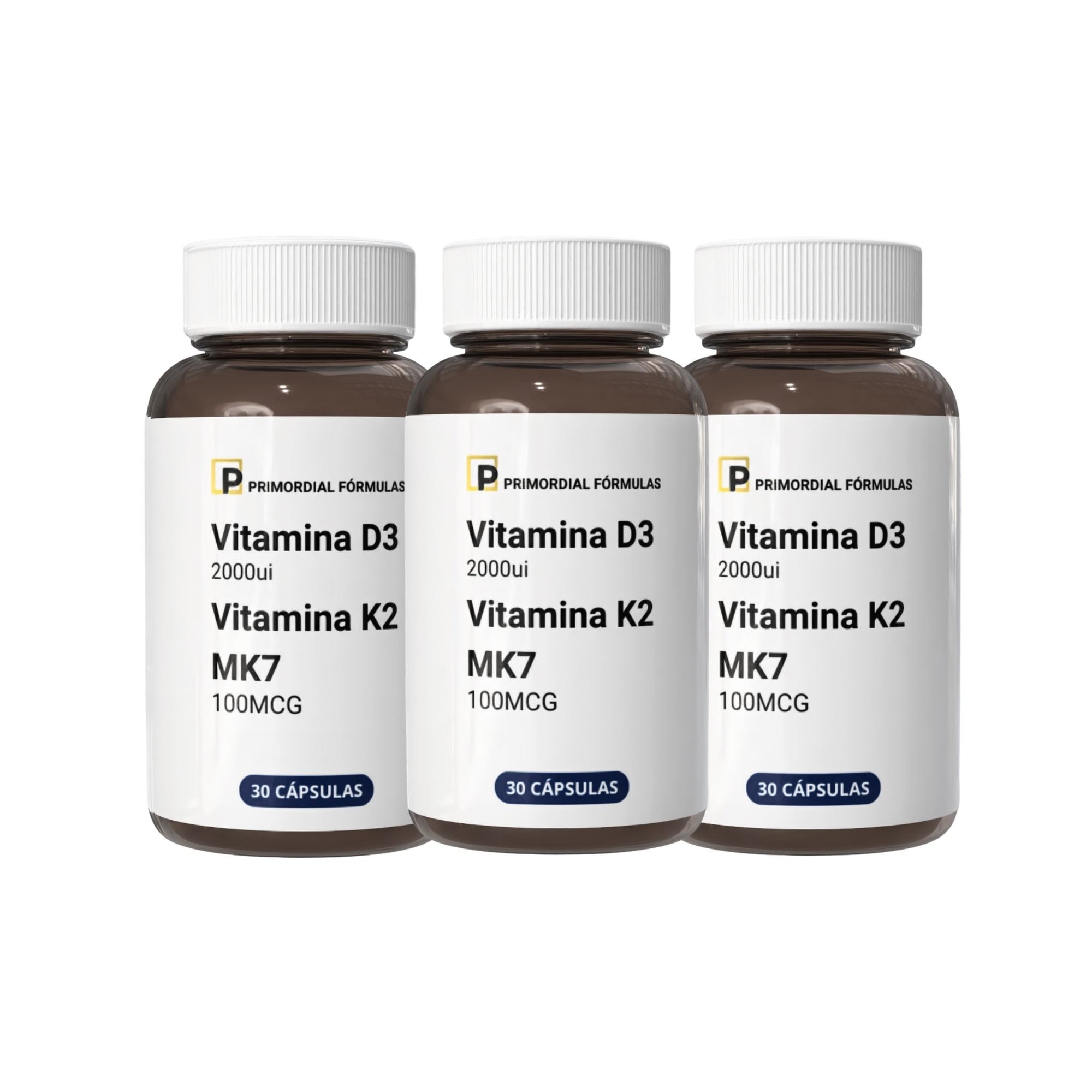 Vitamina D3 2000ui com Vitamina K2 MK7 30 Cápsulas