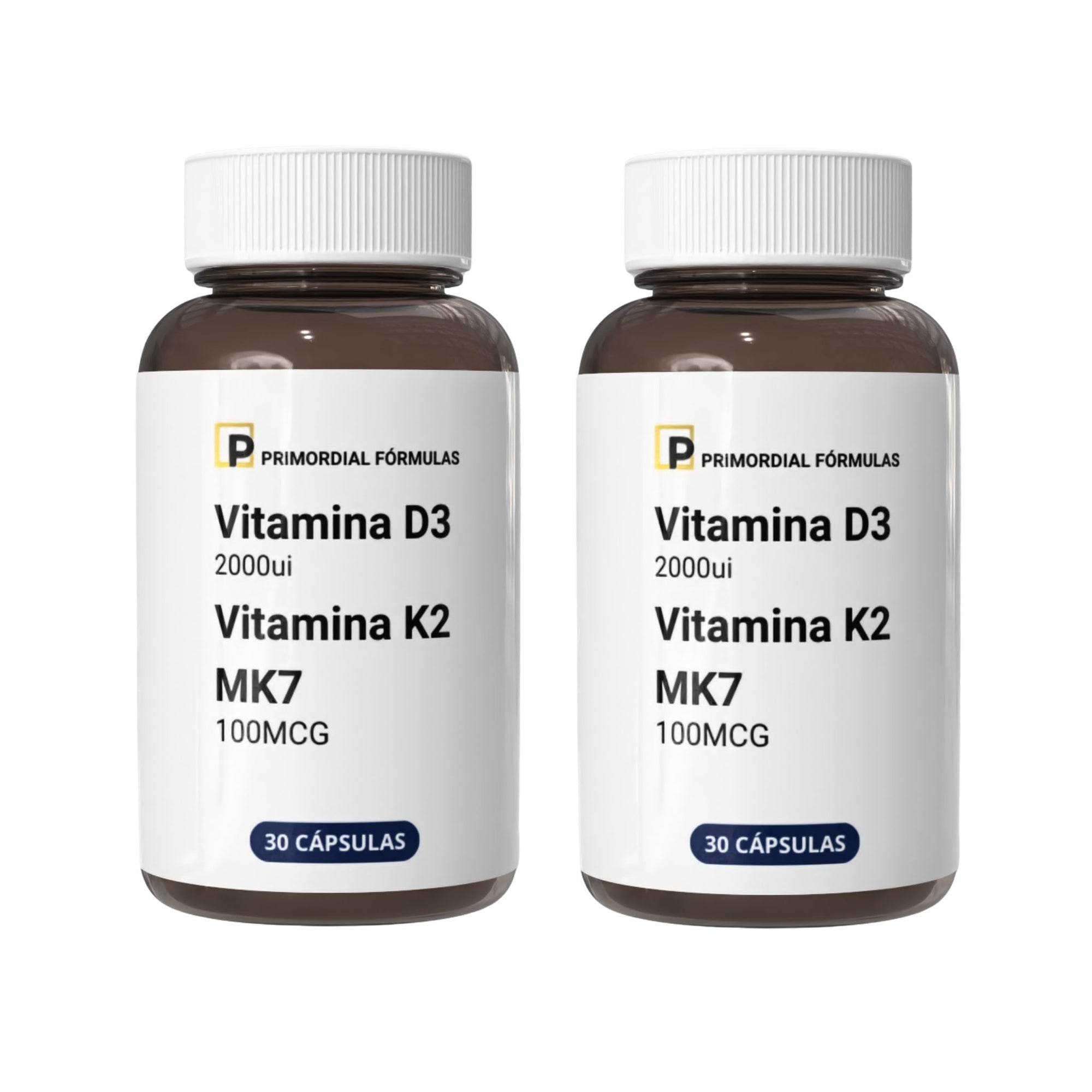 Vitamina D3 2000ui com Vitamina K2 MK7 30 Cápsulas