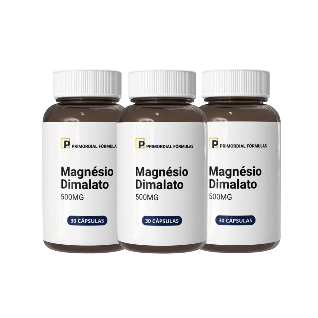 Magnésio Dimalato Puro 500mg Com 30 Cápsulas
