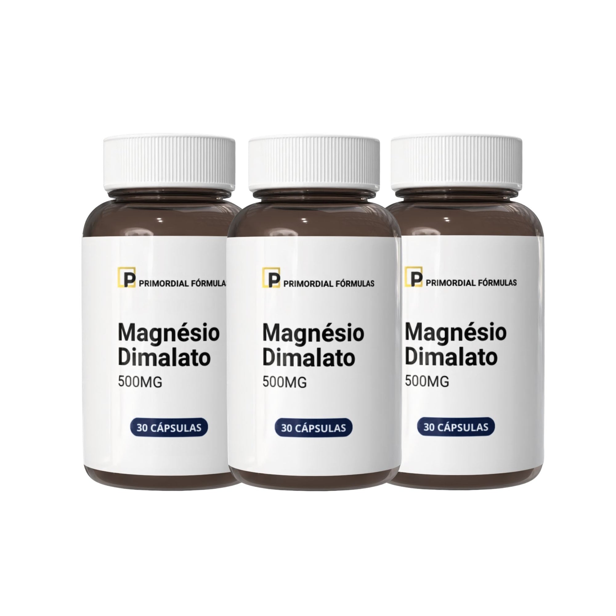 Magnésio Dimalato Puro 500mg Com 30 Cápsulas