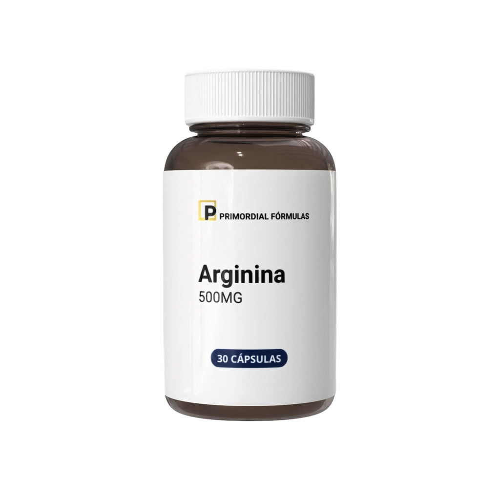 L-Arginina Pura 500mg Com 30 Cápsulas