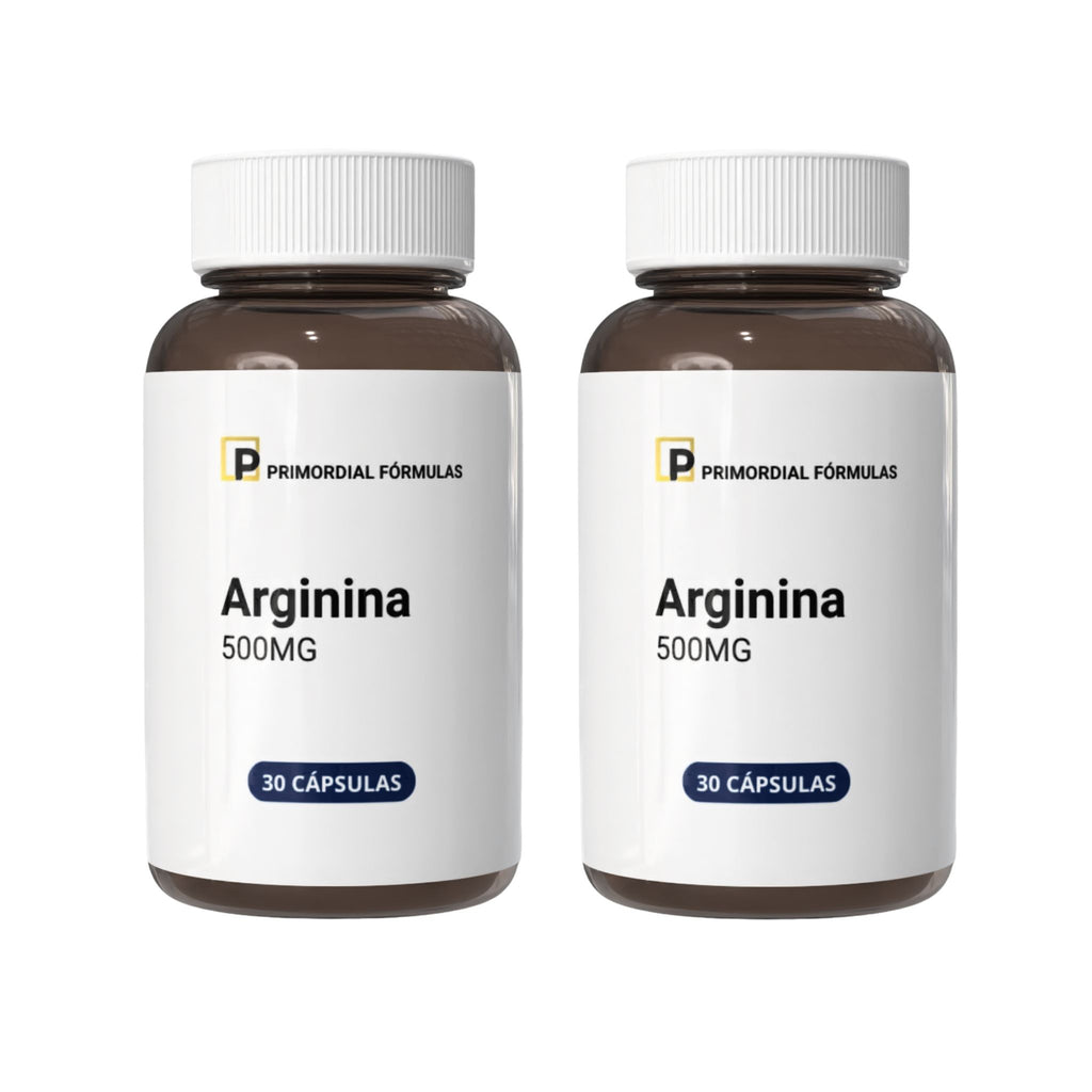 L-Arginina Pura 500mg Com 30 Cápsulas