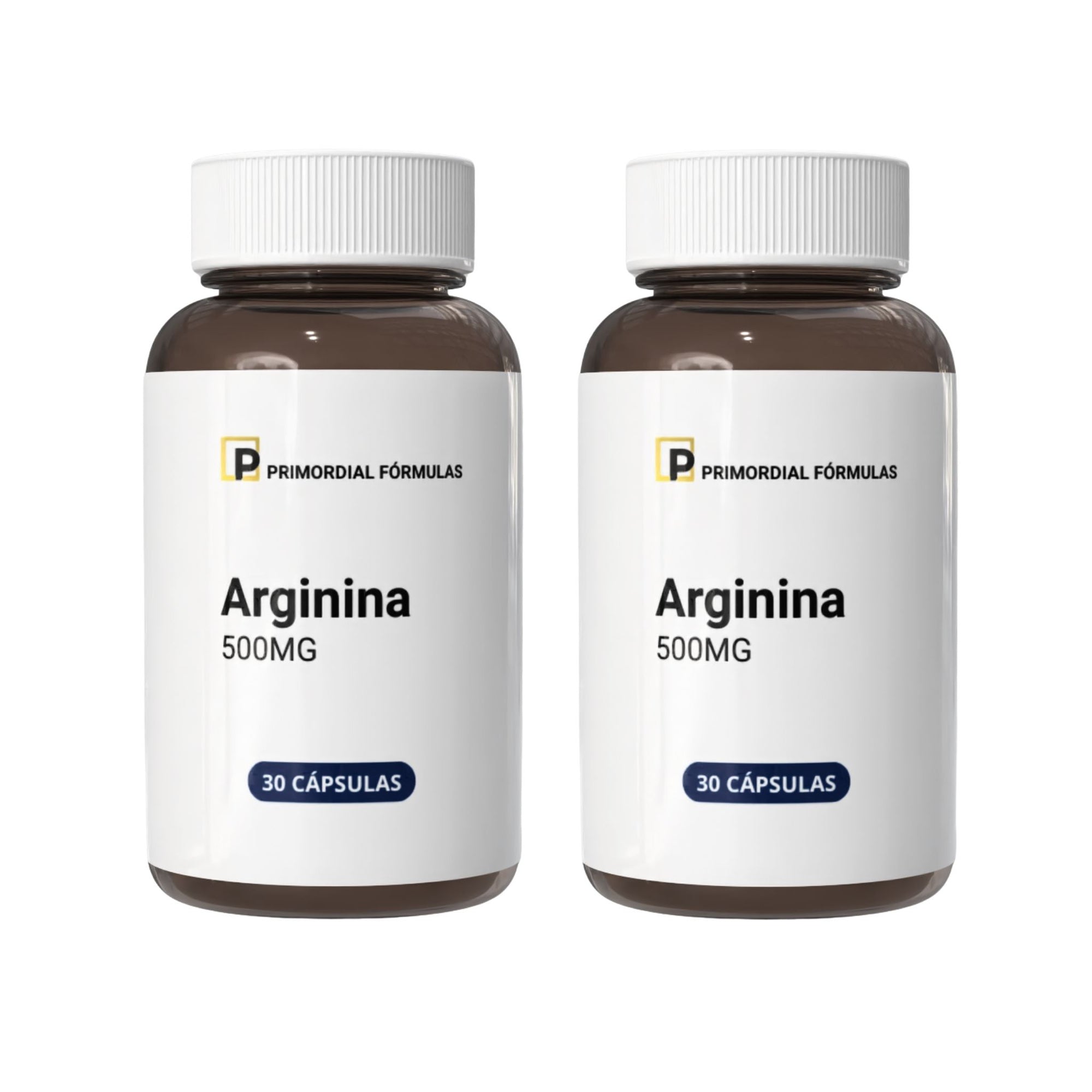 L-Arginina Pura 500mg Com 30 Cápsulas
