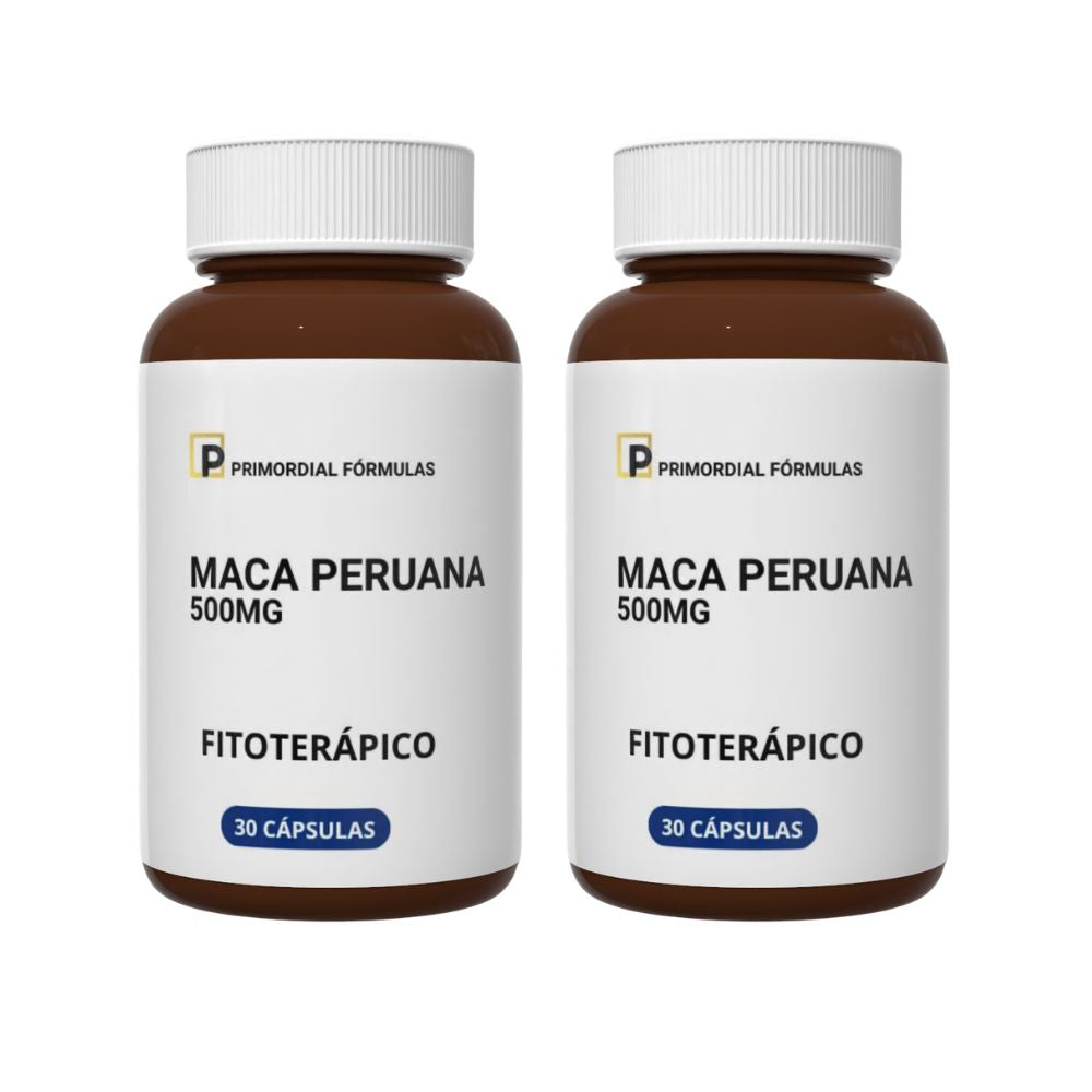 Maca Peruana Concentrado 500mg Com 30 Cápsulas
