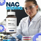 NAC N-Acetil L-Cisteína - 600mg - Precursor da Glutationa - 30 Cápsulas